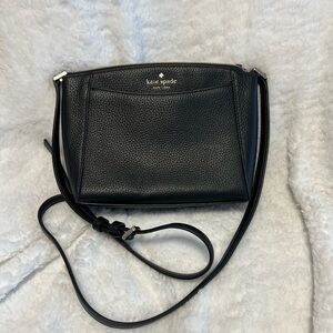 Kate Spade Pebbled Black Crossbody Bag